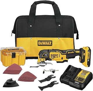 Dewalt DCS356D1R 20V MAX XR Brushless Lithium-Ion 3-Speed Cordless Oscillating Multi-Tool Kit (2 Ah) (Renewed)