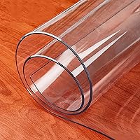 Vista 1 de Protector de mesa para cocina, comedor, muebles de madera, cubierta de mantel de plástico transparente, fácil de limpiar, almohadilla protectora