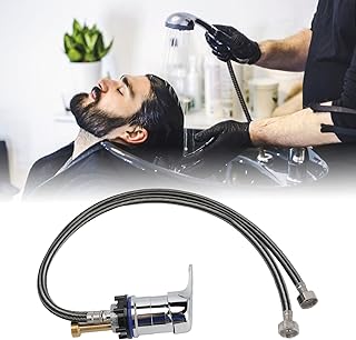 70cm Shampoo Faucet, Zinc Alloy Salon Shampoo Bowl Faucet, Shampoo Bed Hot Cold Mixer Faucet Hair Salon Accessories, Shampoo Bed Chair Valve for Barber Shop