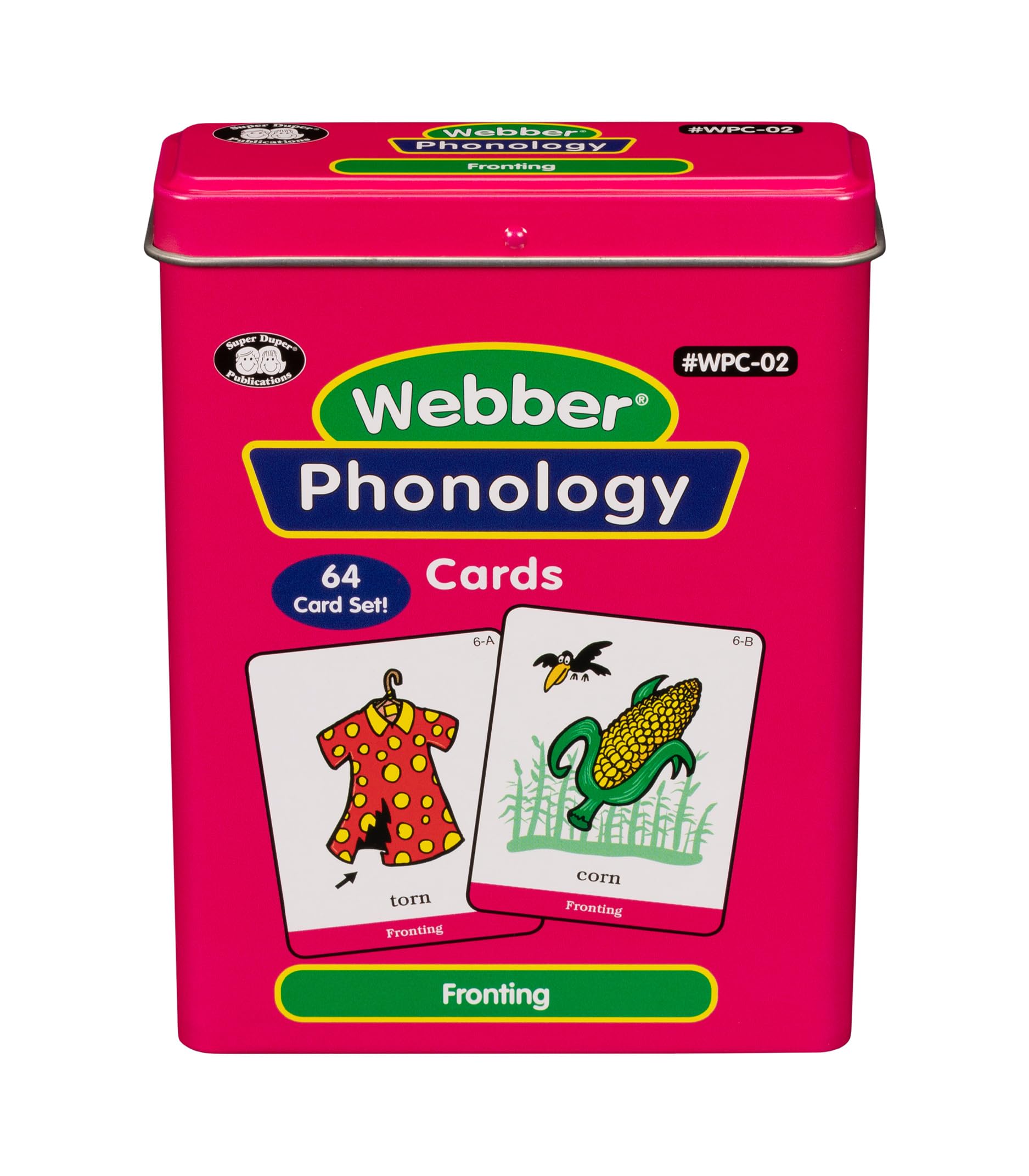 Super Duper Publications | Webber(r) Illustrated Phonology Fronting Minimal Pair Card Deck | Educational Learning Resource for Children