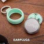 CURVD Premium Carrying Case - Durable Travel Keychain Container, Small Waterproof Holder for Earplugs, Pills, Coins Compatible with Loop, Eargasm & Vibes, or Compact Mini Purse Pill Box Container