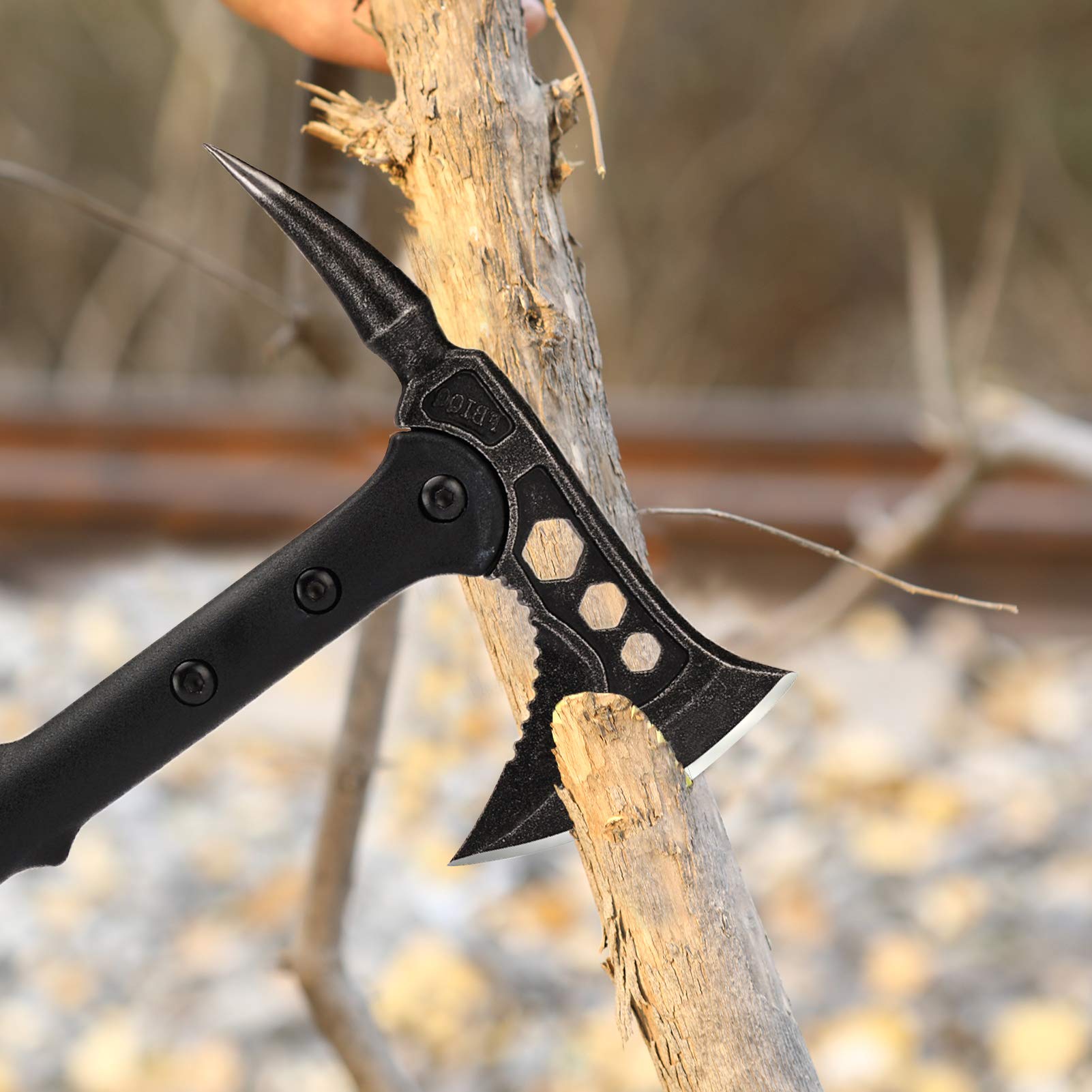 Buy VOTAGOO Camping Axe, Survival Hatchet with Sheath, Tactical Throwing Tomahawk, Breaching