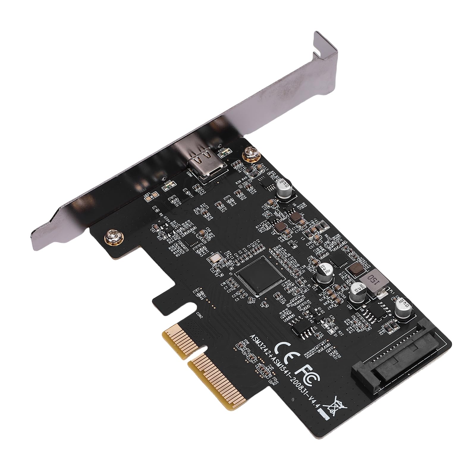 Jiawu Scheda di Espansione PCIe USB 3.2 Tipo C Trasferimento Dati Veloce 20 Gbps per Giochi e Uso Professionale PCB 1 unità