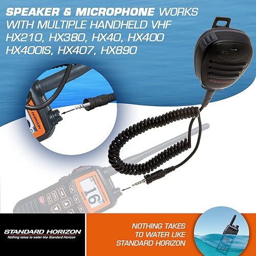 Miniatura 5 de Altavozmicrófono estándar STD-CMP460 para la mayoría de las radios VHF de mano estándar