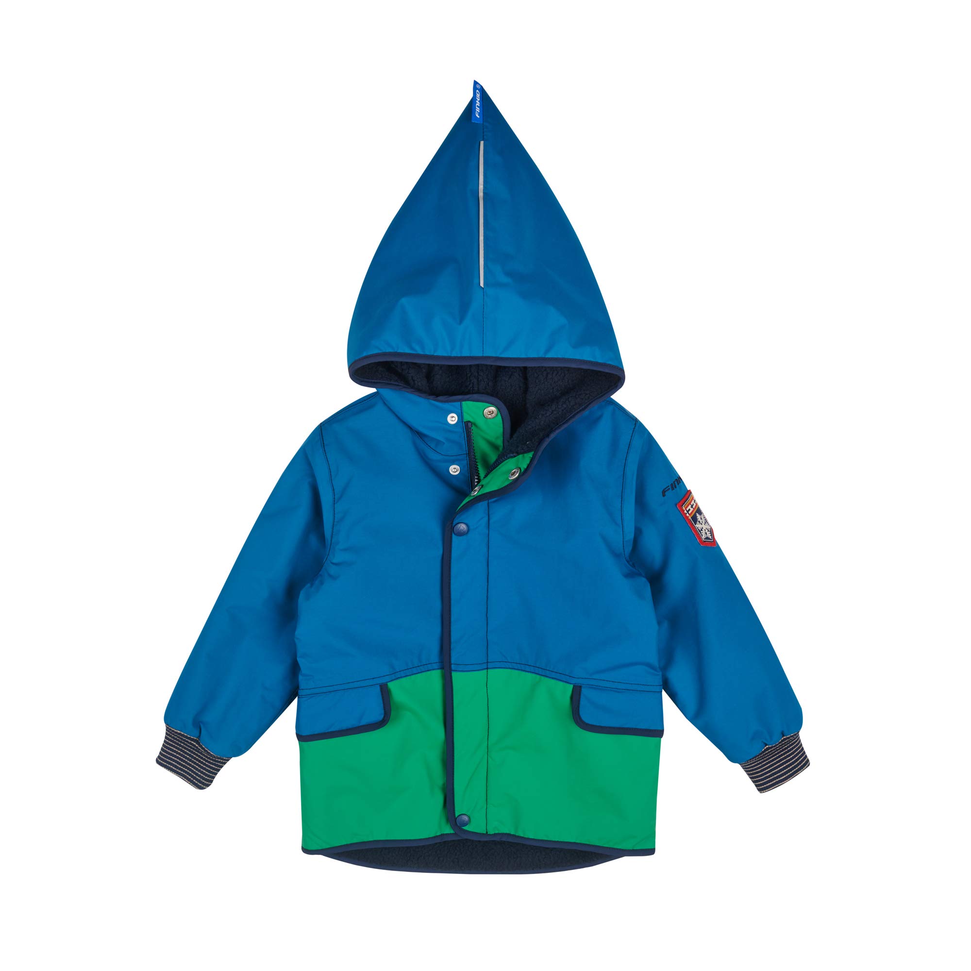 Finkid Pikku Mukka wendbarer Kinder Outdoor Winterparka mit Teddyfleece