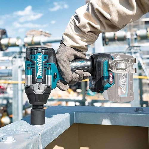 Miniatura 6 de Makita Llave de impacto de 40 V Max Xgt Square Drive 1/2 pulgadas herramienta desnuda sin escobillas inalámbrica 4 velocidades de par medio con