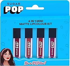 SUGAR POP 4 in 1 Mini Matte Lipcolour Kit | Vitamin E | Smudgeproof | Long-lasting Wear | 4 N x 1.1 ml - 01 Cult Classics
