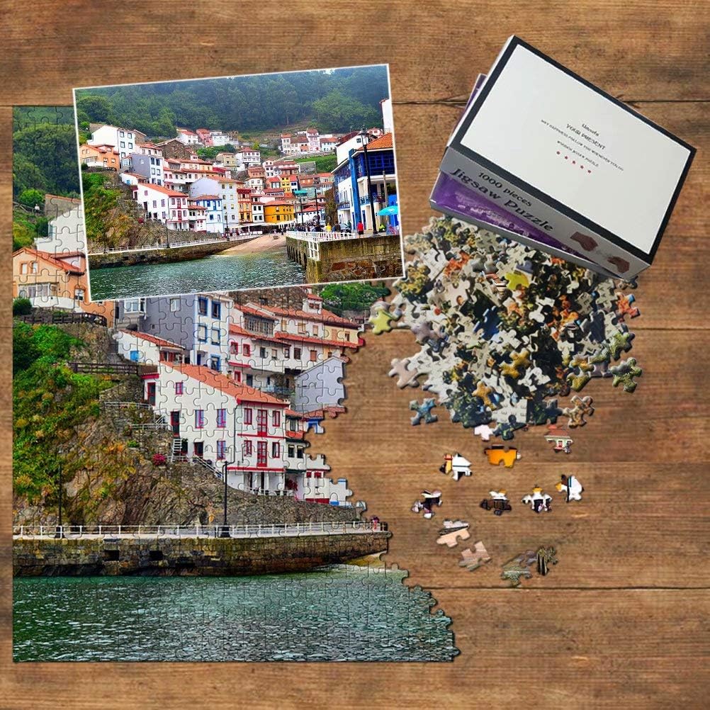 Spain Cudillero Asturias Spain Jigsaw Puzzle 1000 Piece Travel Souvenir Wooden
