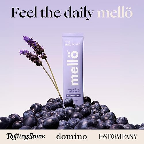 Miniatura 6 de mellö Magnesium Superblend Bundle  Lavenderberry, granada y sin sabor  Glicinato de magnesio con L-teanina, GABA y minerales traza  Apoya el sueño,