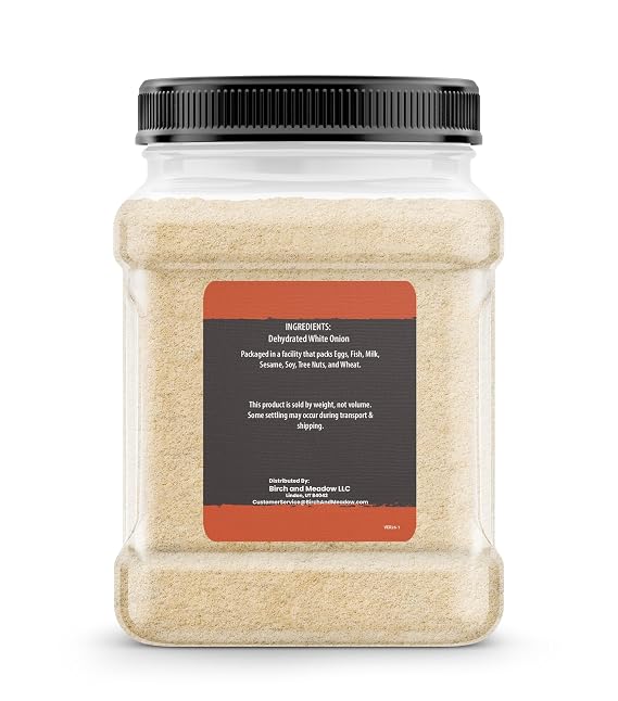 Birch & Meadow 2 lb of Granulated Onion, Kitchen Staple, Dehydrated Seasoning