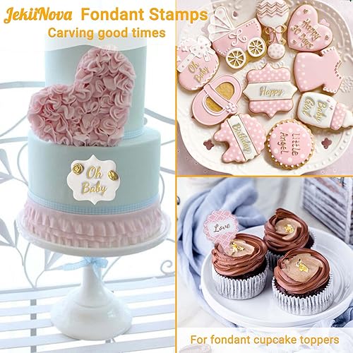 Miniatura 3 de 4 sellos de pastel del alfabeto, herramienta para galletas de fondant, bonita escritura a mano, sello de letras de fondant de grado alimenticio,