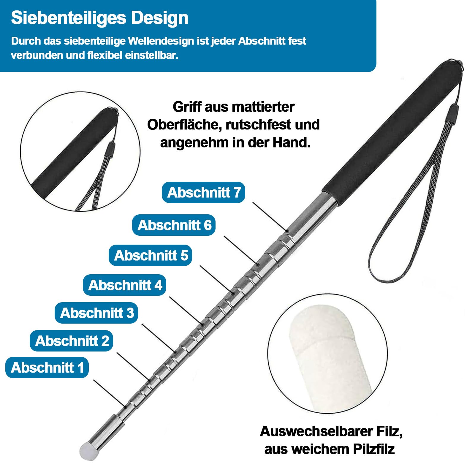 Bâton Présentation Extensible 4 Bâtons Pointage Télescopiques - 21-68cm - 4 Couleurs - Présentation Enseignement Pointeur Rétractable Acier