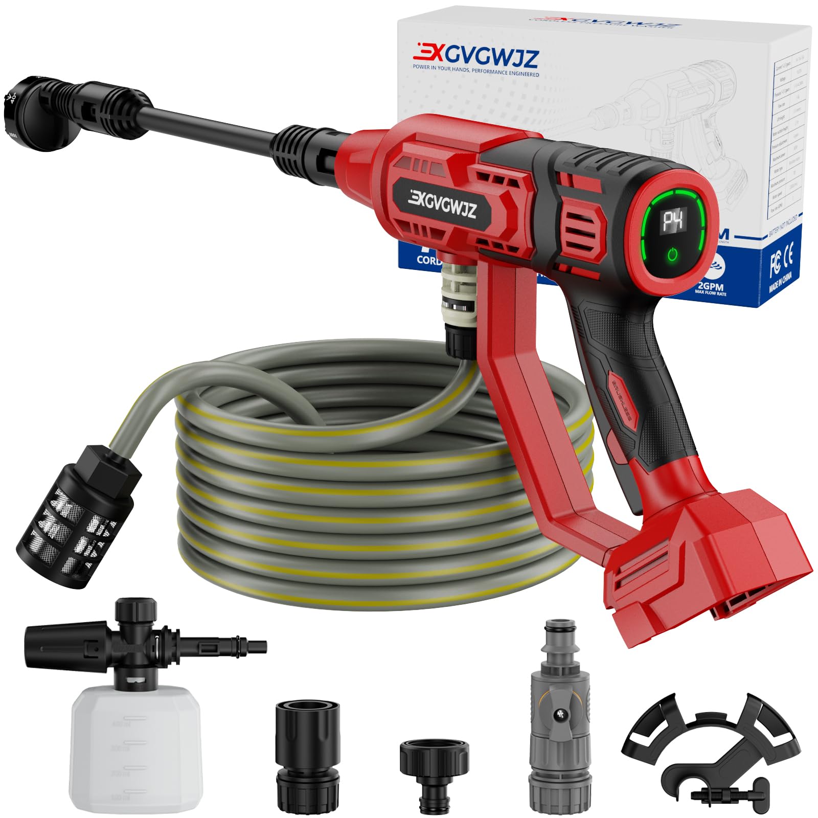 Cordless Portable Washer Compatible with Milwaukee 18V Battery (Tool only)