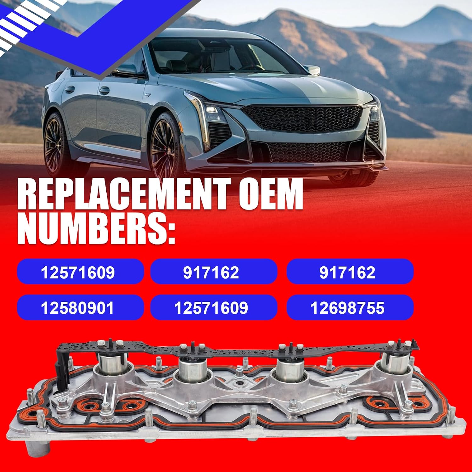 SMMS 917162 Cylinder Deactivation Solenoid Valve for Chevy Tahoe Avalanche Suburban Silverado 1500, GMC Yukon Denali Envoy Sierra 1500, Cadillac Escalade 5.3LReplaces OE: 12571609 12580901 917-162