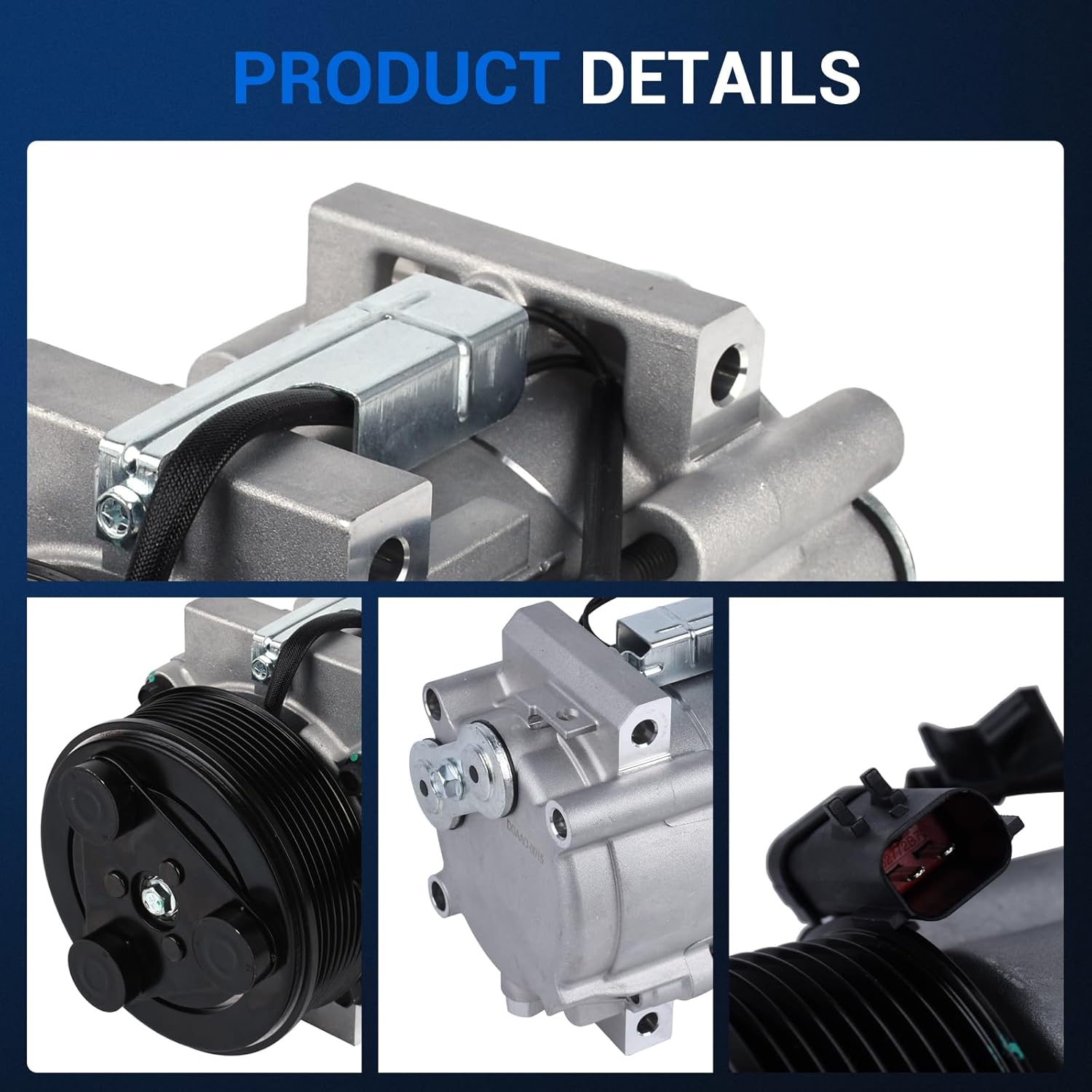 Autoround Air Conditioner AC Compressor with Clutch [5.9L 6.7L DIESE] Fit for 06-09 Dodge Ram 2500/3500, 06-08 Ram 4000, 08-10 Ram 4500/5500, Replace CO10902C 55111411AD 638972 68182