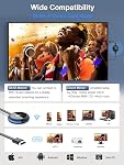 AIMIBO iOS Wireless Display Adapter 4K 5G - Direct Plug & Play HDMI Dongle for iPhone iPad Smartphone Tablet Laptop, Cast Video to HDTV Monitor Projector, Support Airplay Miracast DLNA