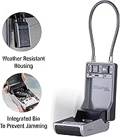 Vista 3 de Master Lock Caja de llaves de alta capacidad, dial de combinación, cable removible