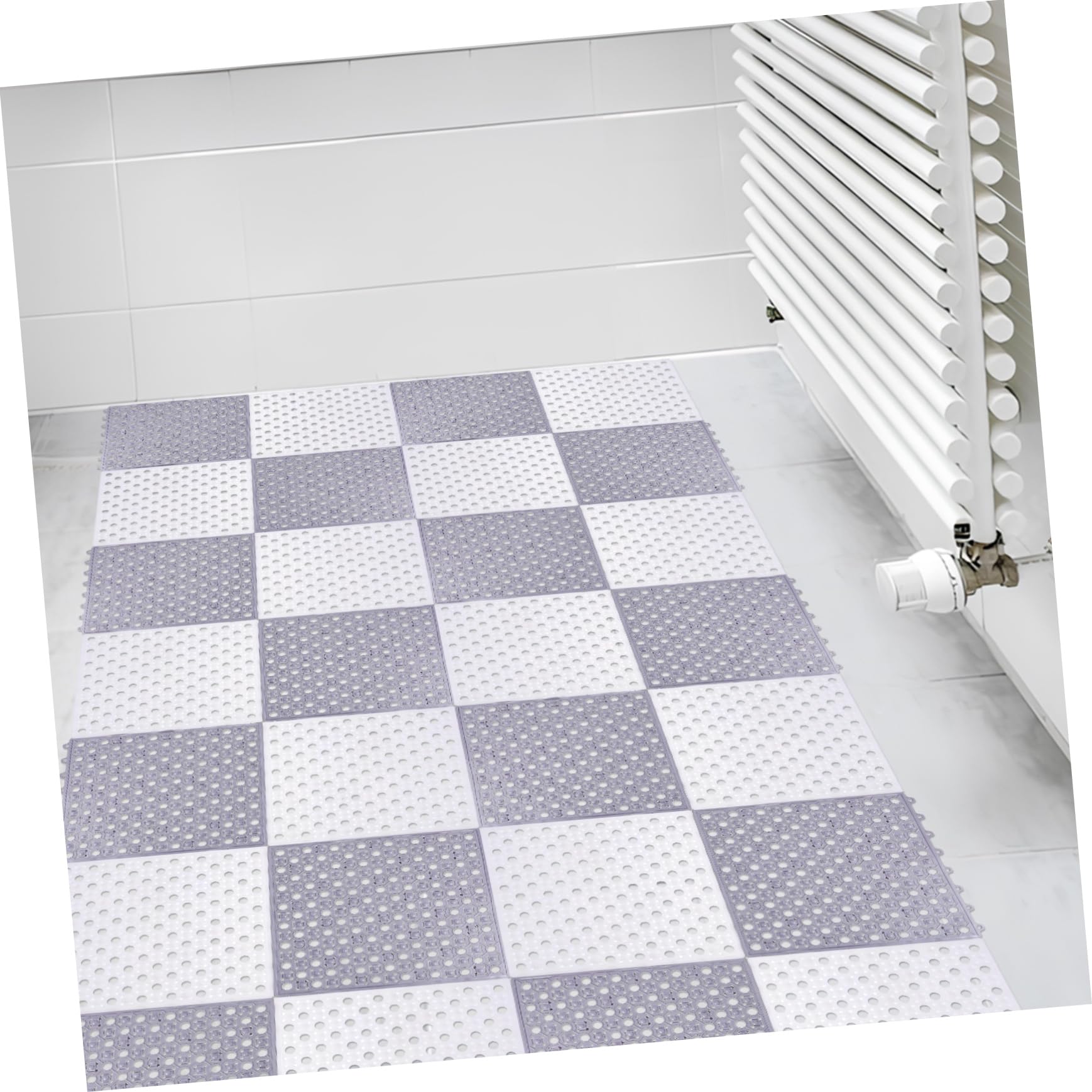 Cabilock 4piezas Alfombrillas De Ducha Antideslizantes Suaves para Suelo De Ducha Alfombrilla De Baño Lavable para