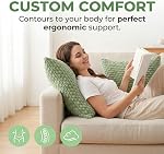 Kevin Textile Spring Lumbar Decorative Throw Pillow Covers 12x20 2 Packs Inch for Living Room Couch Bed Sofa Soft Striped Corduroy Rectangle Cushion Case 30x50 cm Farmhouse Boho Home Decor Sage Green