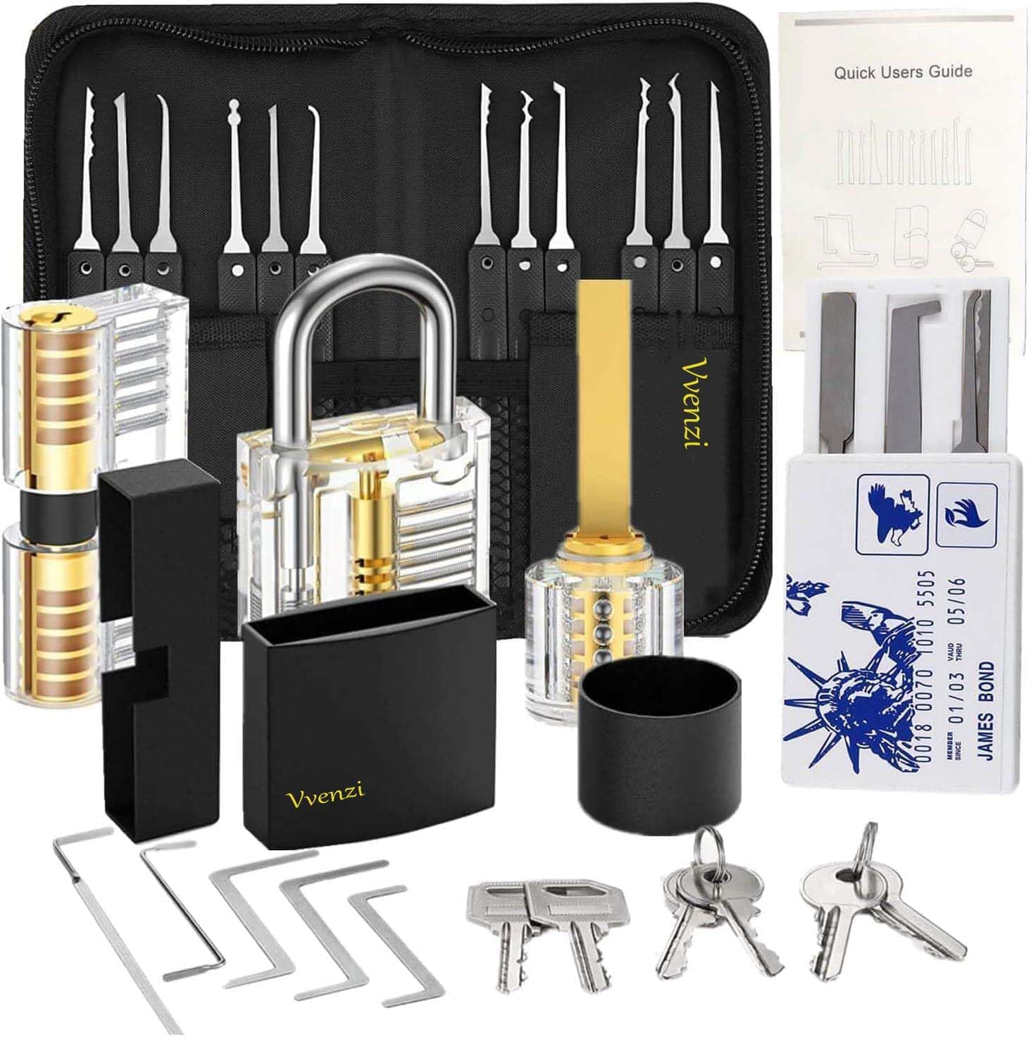 Lockout Tagout Locks Set-3Pcs Black Keyed Different Locks, 2 Keys Pick, OSHA Compliant Safety Padlocks for Electrical Lockout Tag Out Kit