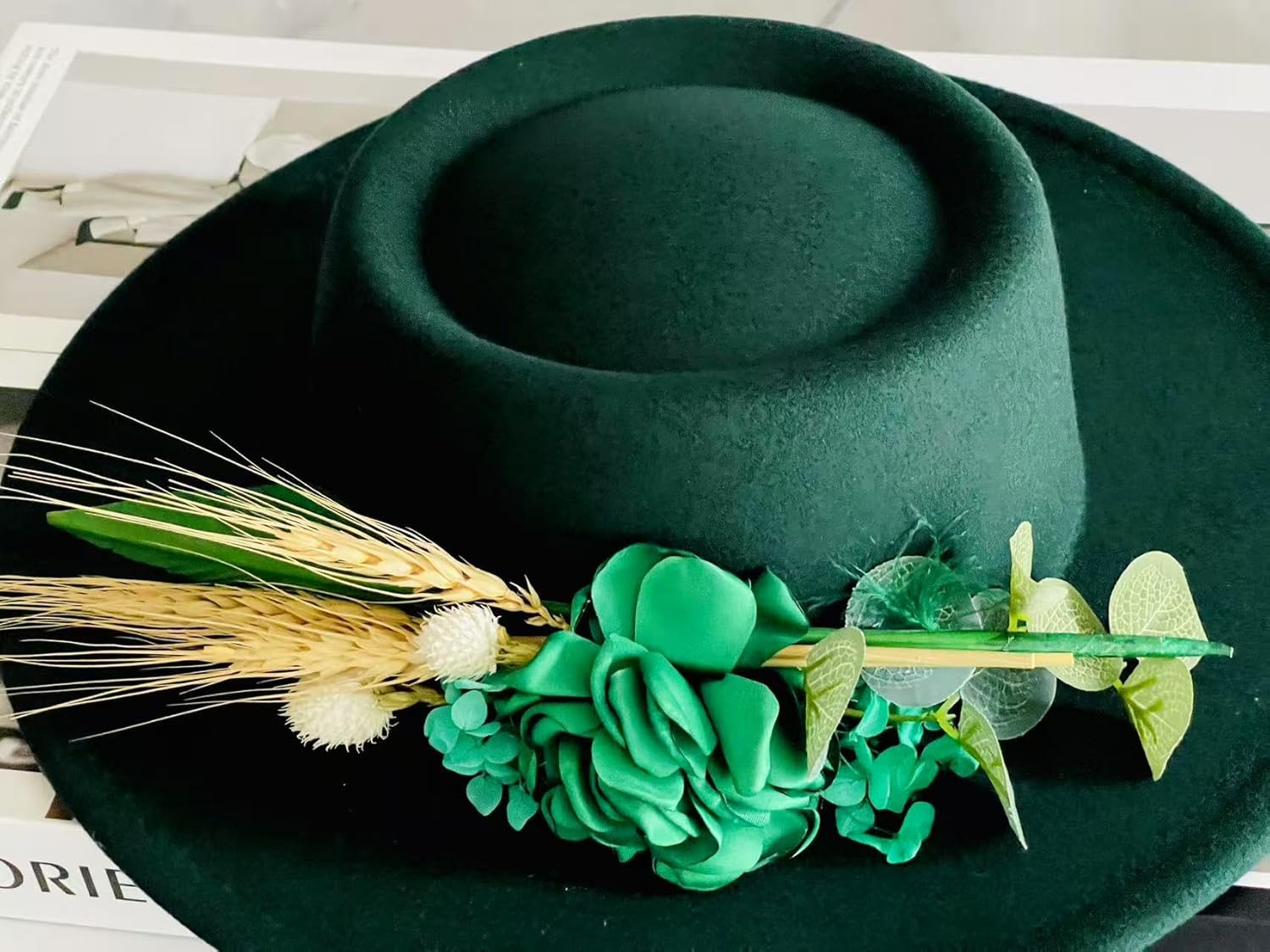 Big Wide Brim Women Fedora Hat- Panama Dress Hats for Party 2025 - Image 3