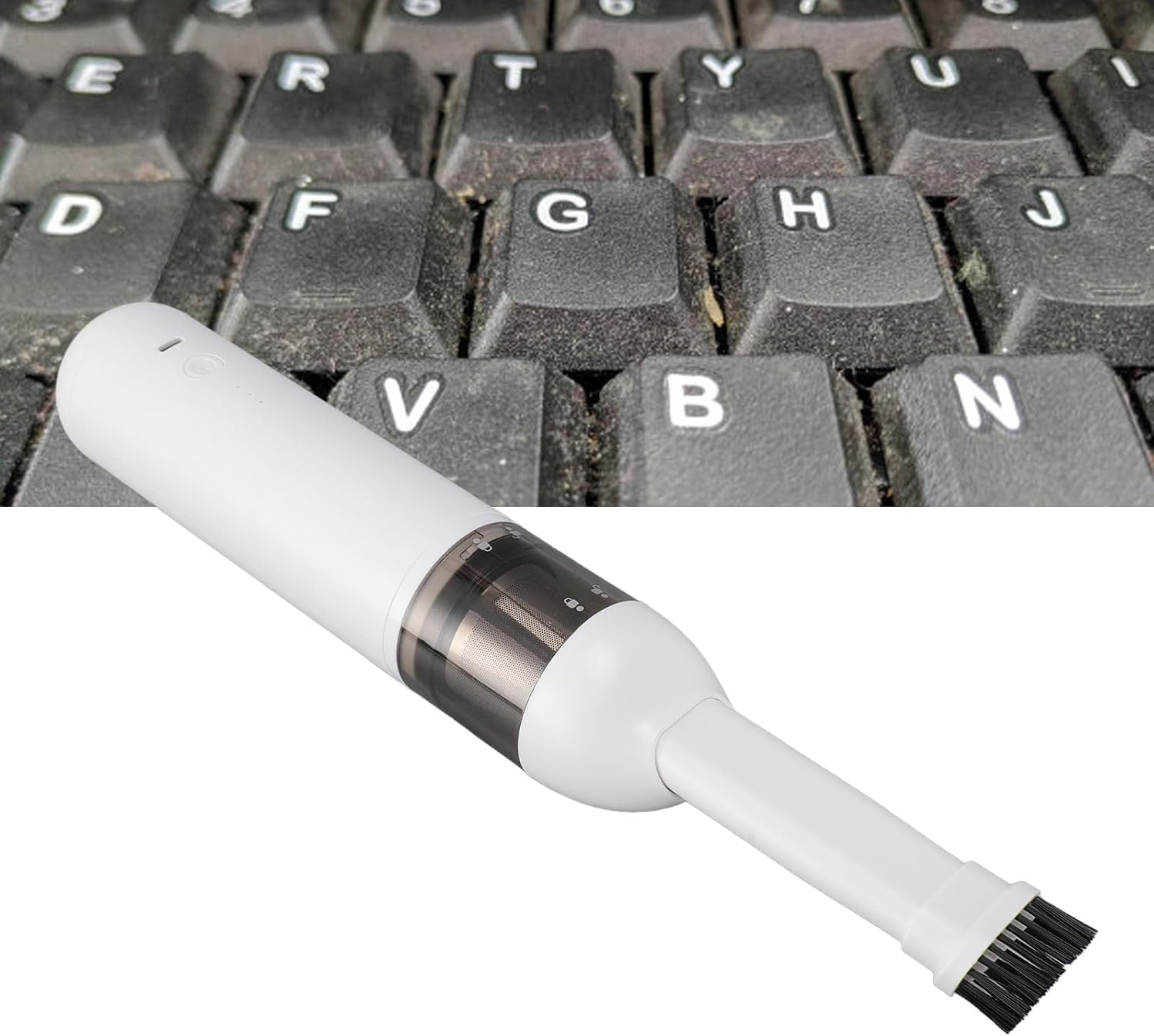 Yunir Duster, Air Duster 2 Speed Adjustable 50000RPM 5KPA, Electric Air Duster for Cordless Portable, for Cleaning Dust, Hairs, Crumbs, Scraps for Laptop