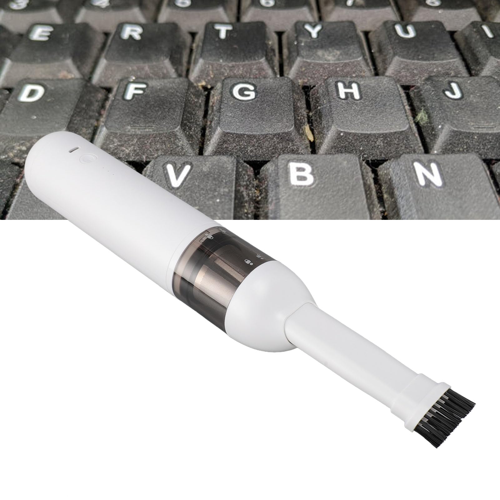 Yunir Duster, Air Duster 2 Speed Adjustable 50000RPM 5KPA, Electric Air Duster for Cordless Portable, for Cleaning Dust, Hairs, Crumbs, Scraps for Laptop