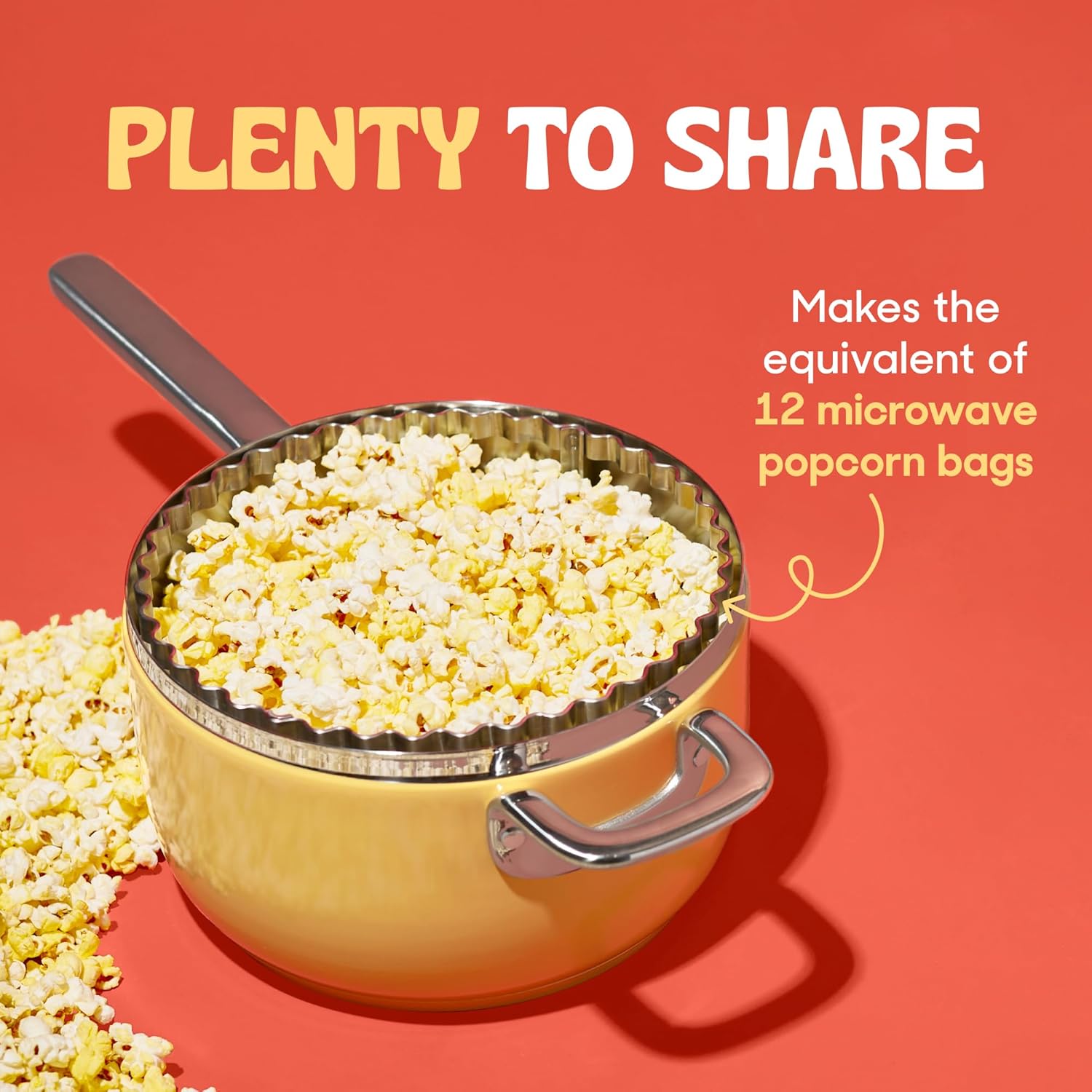 Popsmith Popcorn - Yellow Popcorn Kernels - 28oz Pouch (Pack of 2) - Made in USA, Non-GMO, Vegan, and All-Natural - Unpopped Popping Corn for Stovetop Popcorn Machine