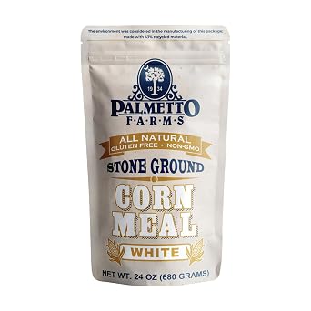 Palmetto Farms Stone Ground White Corn Meal Flour Non-gmo Gluten Free 24 oz