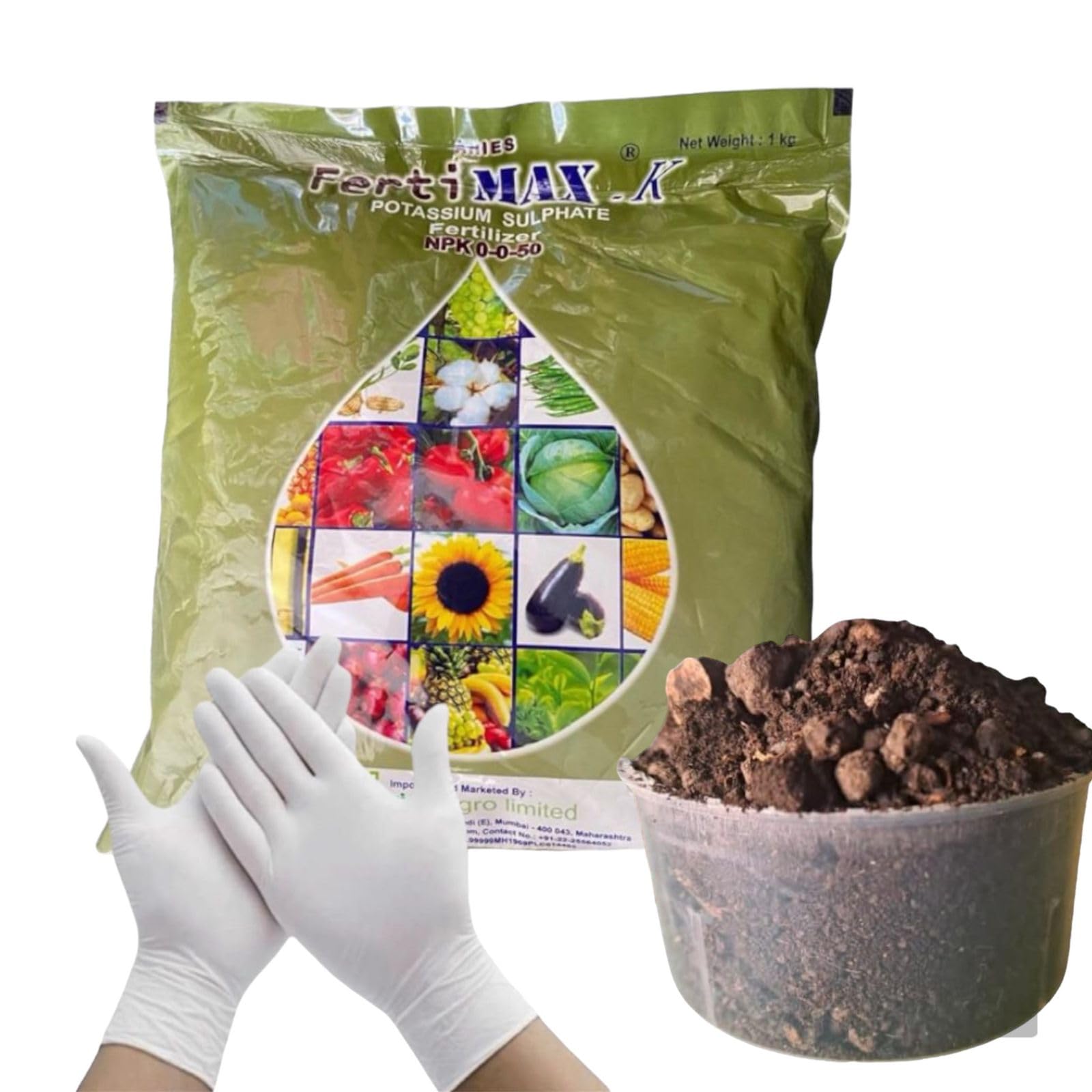 Aries NPK 0.0.50 (250gram) with Neem cake Powder(loose) for plants 200 gram | with free gloves. (B0CWPN5ZKS) Amazon Price History, Amazon Price Tracker