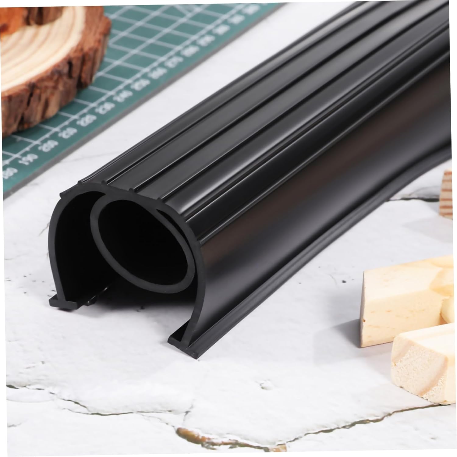 1 Roll Garage Door Seal Stripping for Noise Insulation and Easy Installation Thick Material for Home Garage Door Protection for Versatile Fit