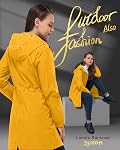 33,000ft Women's Waterproof Long Rain Coats Packable Rain Jacket with Hood Trench Coats Windbreaker