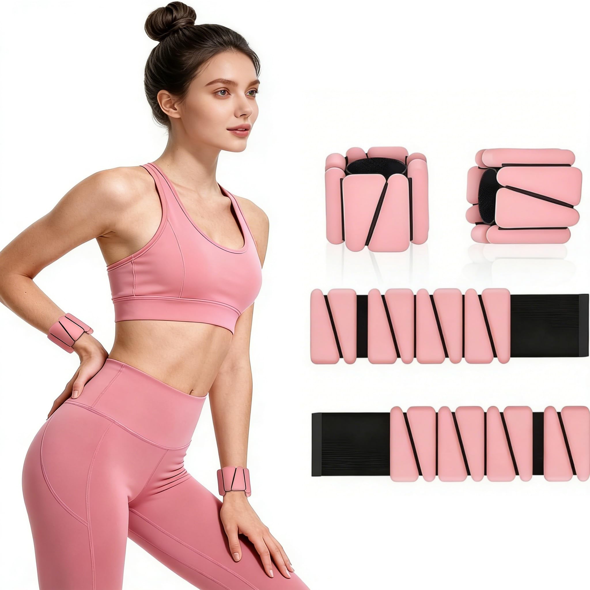 Bracelets lestés réglables pour tonifier les bras et les jambes - 8