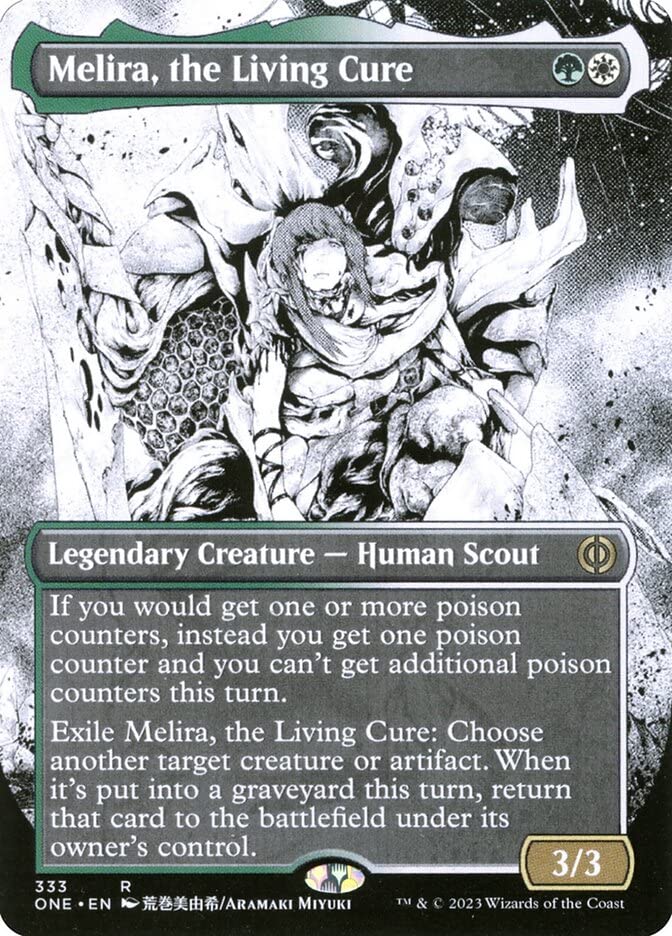Magic: The GatheringMelira, The Living Cure (333) - Borderless - Foil - Phyrexia: All Will Be One