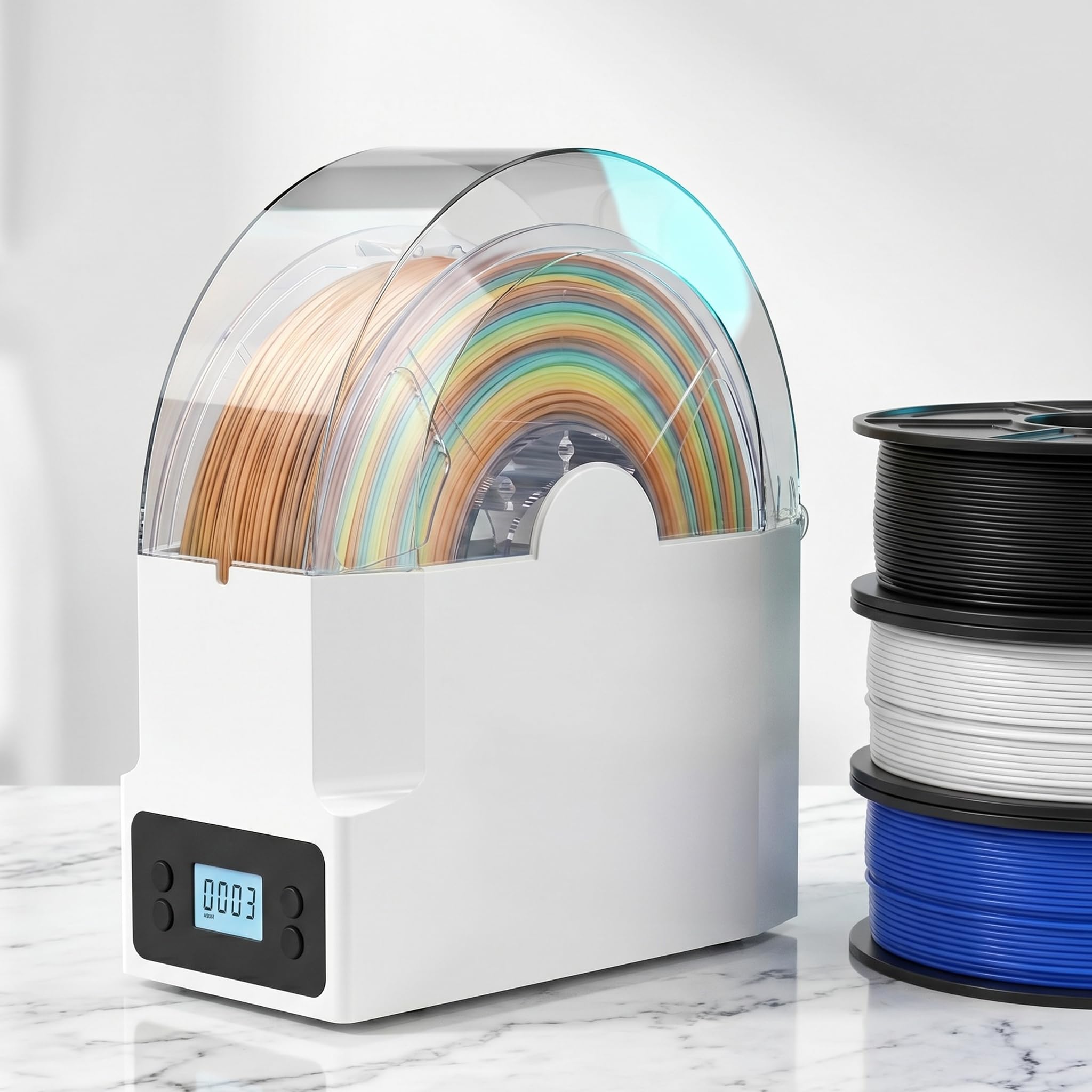 Boîte déshydrateur filament 3D réglable pour éliminer l'humidité et rater moins d'impressions