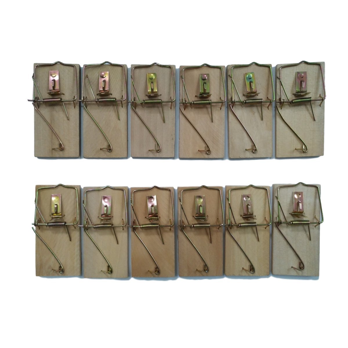 TIANFENGMouse Trap WOODEN, 12 Pack Mouse Traps, Mouse Trap That Work, Wooden Mouse Trap, Washable & Reusable Rat And Mice Bait Catcher For Indoor and Outdoor Use