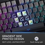 Redragon K707 PRO 80% Wireless Gasket RGB Gaming Keyboard, 3-Modes 87 Keys TKL Mechanical Keyboard w/Hot-Swap Socket, PBT Round Keycaps & 5-Layer Noise Dampening, Custom Linear Switch