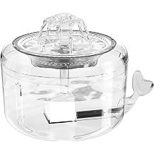 Ciays Cat Su  e mesi, 80oz/2.3L Otomatik Pet Su  e mesi K pek Su Sebili, Kediler, K pekler,  oklu Evcil Hayvanlar i in LED I kl  Su Sebili, 3 Yedek Filtre Dahil, Beyaz CIPS19T
