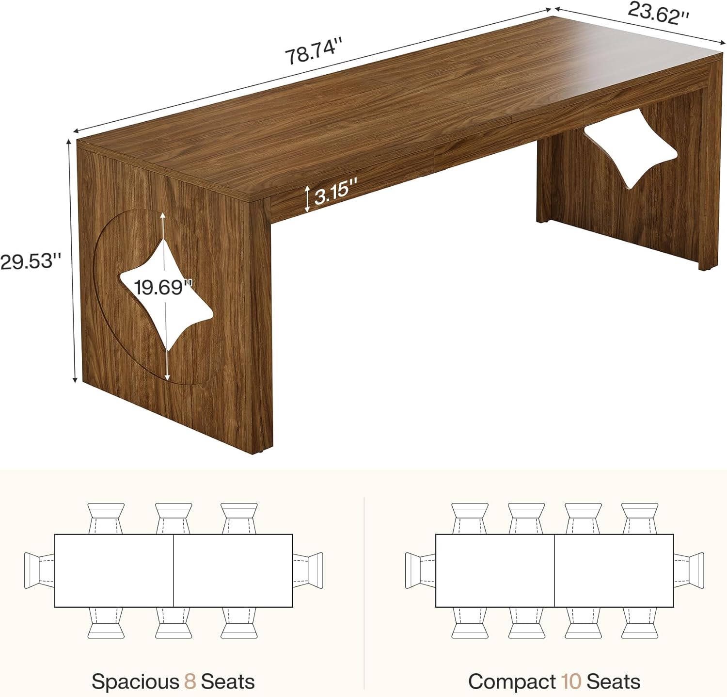 Conference table dimensions and seating arrangements