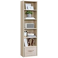 VASAGLE Libreria, Scaffale Libreria a 6 Ripiani