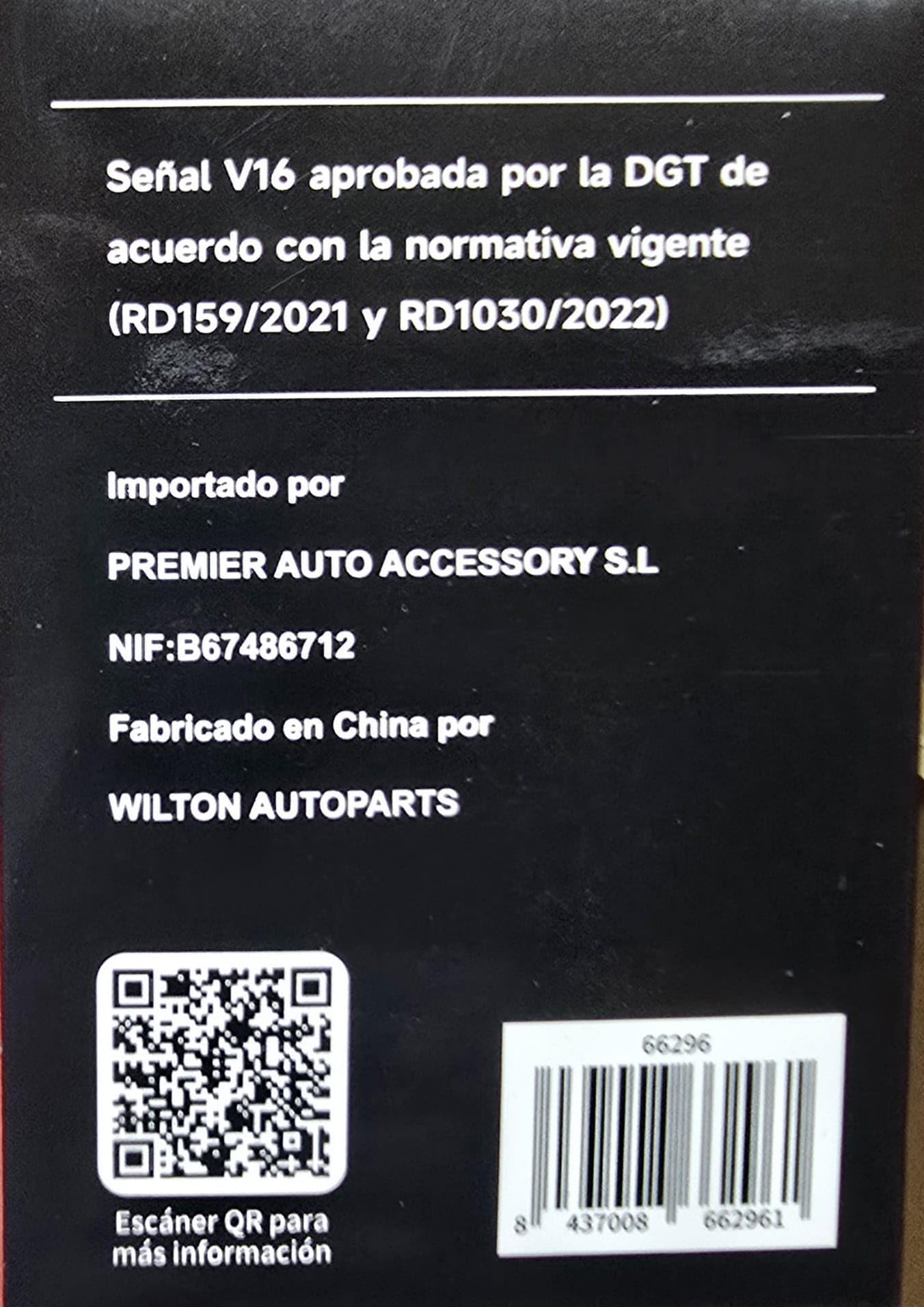 Luz de Emergencia V16 con Geolocalización, Obligatoria a Partir de 2026. Baliza Conectada con DGT 3.0, Señal V-16 Conexión con Telefónica Tech. Esim Válida hasta 2038 (Pack 1 + Funda)