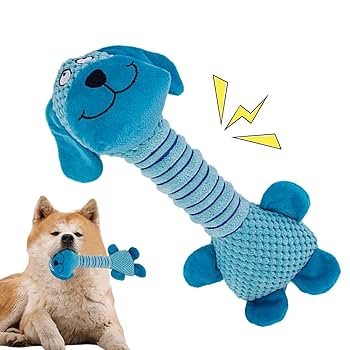 Amazon | きしむおもちゃ,長い首のぬいぐるみタイガーピッグ犬