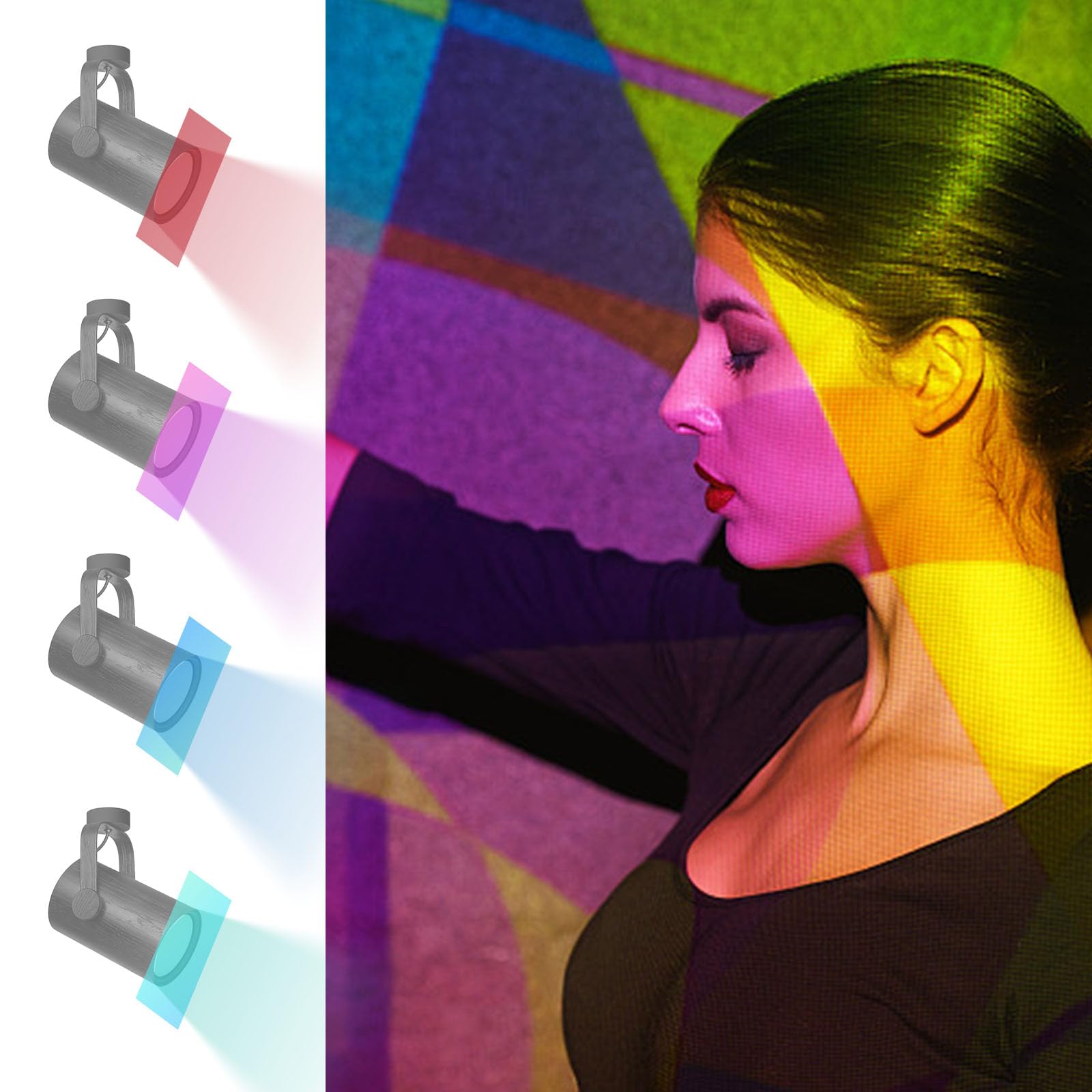 18 Pièces Filtres Gel LED Couleurs - Gelatines Lumière Pour Photographie Et Studio Photo