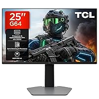 TCL 25G64 Gaming Monitor LED mini QD da 25 pollici, risoluzione Full HD