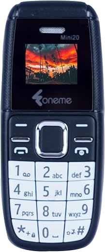 Foneme Mini20 Finger Size Dual Sim |Keypad Mobile| with 0.66" Display| BT Dialer | Finger Phone| Voice Changer | Auto Call...