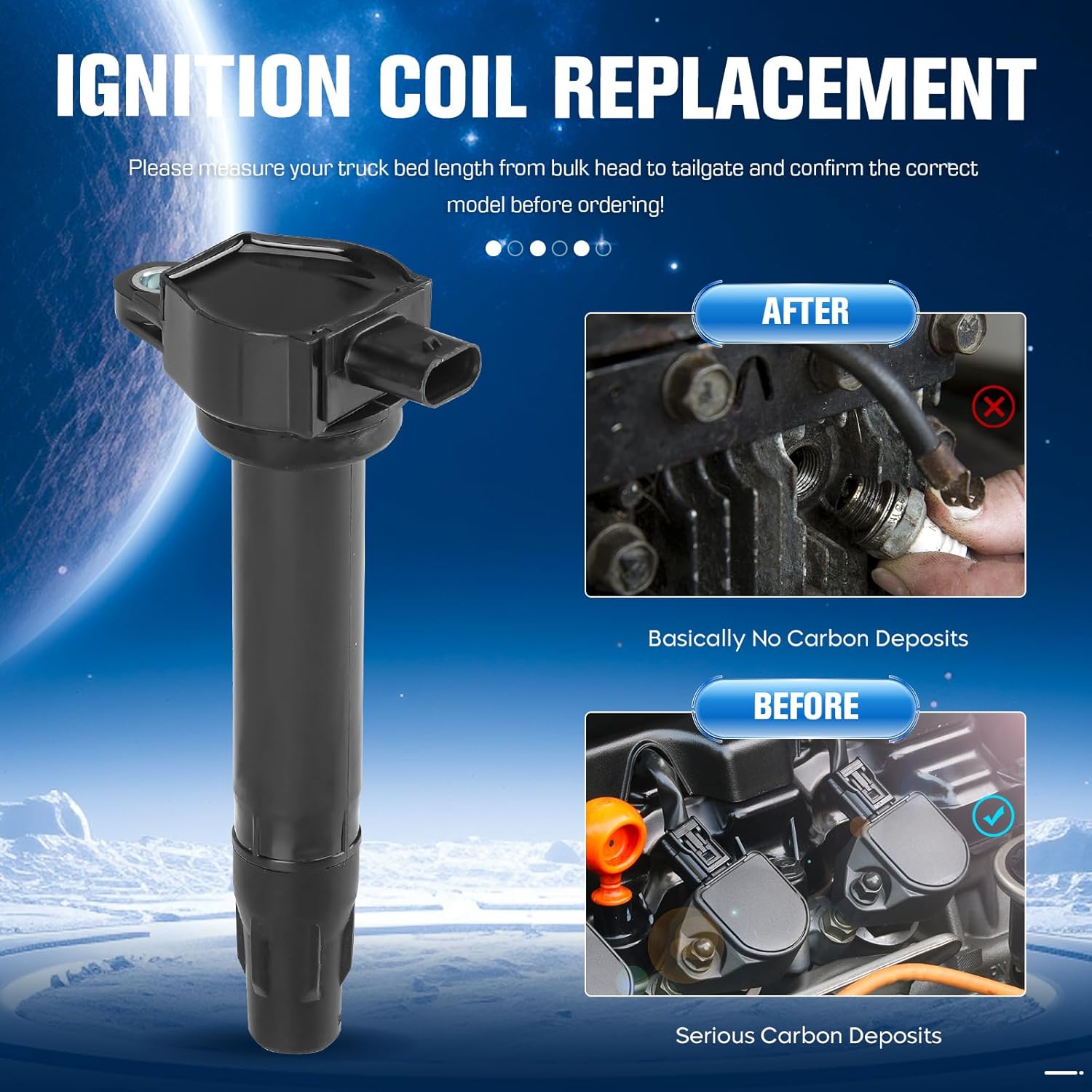 Set of 4 Ignition Coil and 4 Iridium Spark Plug Compatible with Chrysler Dodge Jeep Caliber Journey Patriot Compass Replacement for UF557 C1587