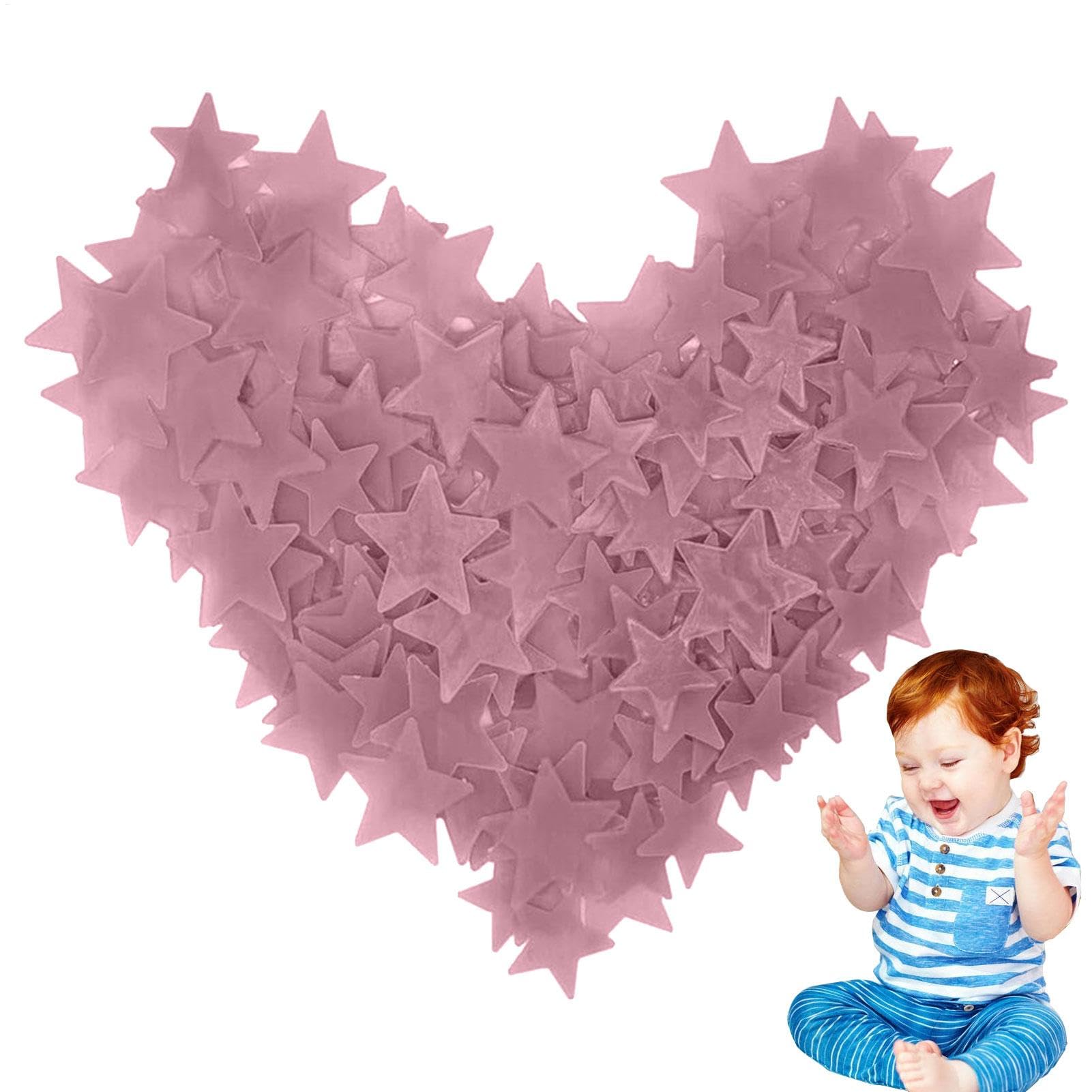 Décor de chambre étoile | 100 autocollants de décoration de plafond pour étoilé | Étoiles fluorescentes pour plafond, jouets pour, autocollant mural de mariage, décoration de salle