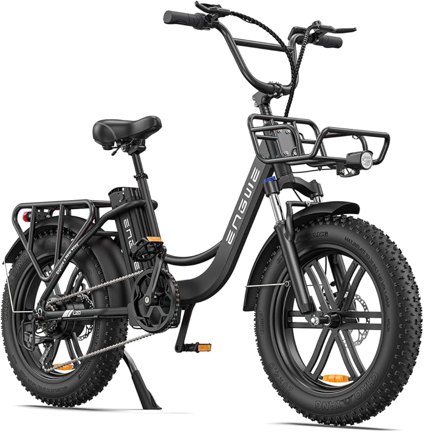 ENGWE Bicicletta Elettrica Adulto, 20'' ×4.0'' Fat Tire Bici Elettrica per Donna, 7 Velocità, 250W Batteria Rimovibile 48V 13Ah Autonomia bis zu 120 km L20/L20 BOOST