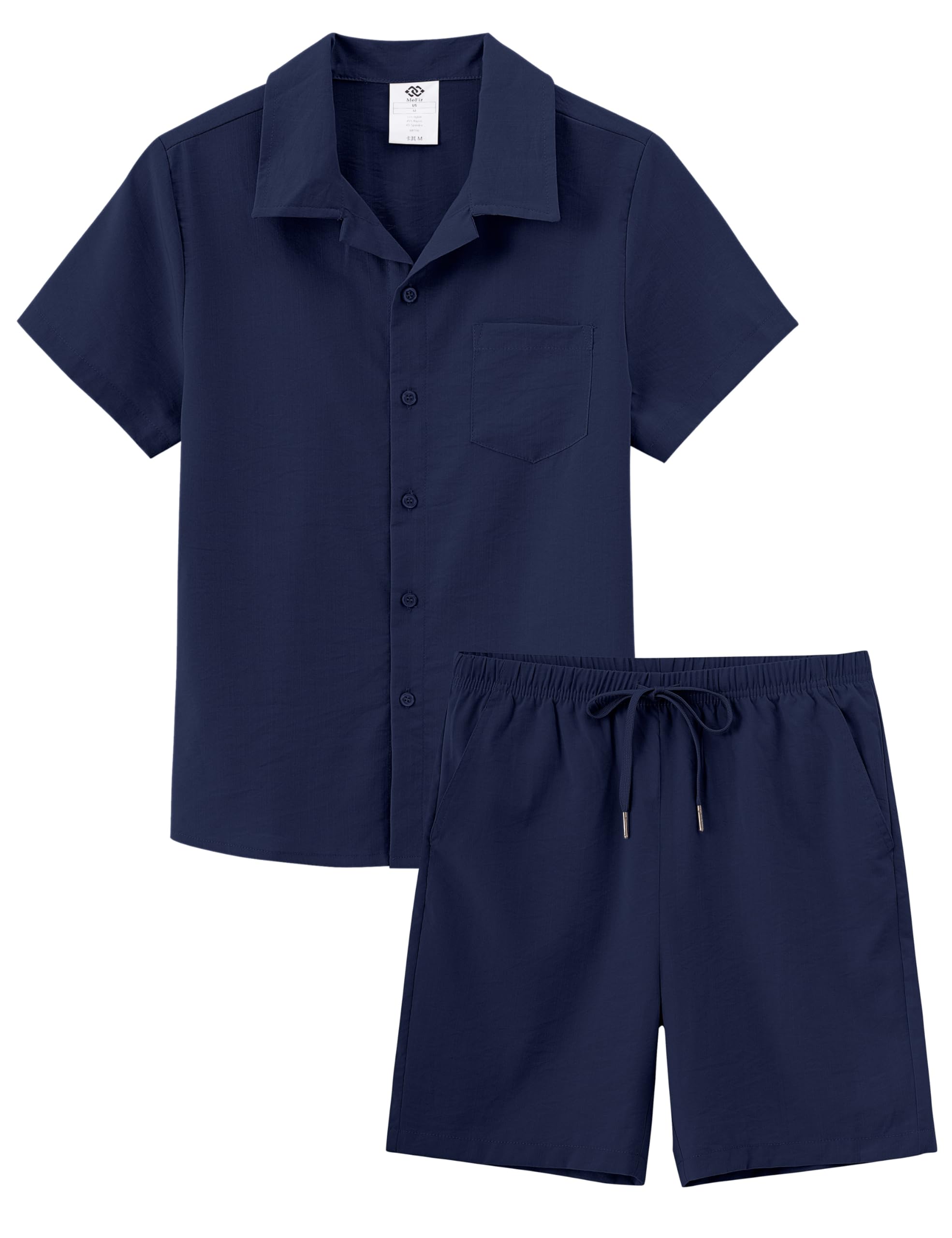 MoFiz Freizeitanzug Trainingsanzug Jungen Bekleidungsset Kurzarm-Hemden Shorts Sommersets Kinder Größe 128-174