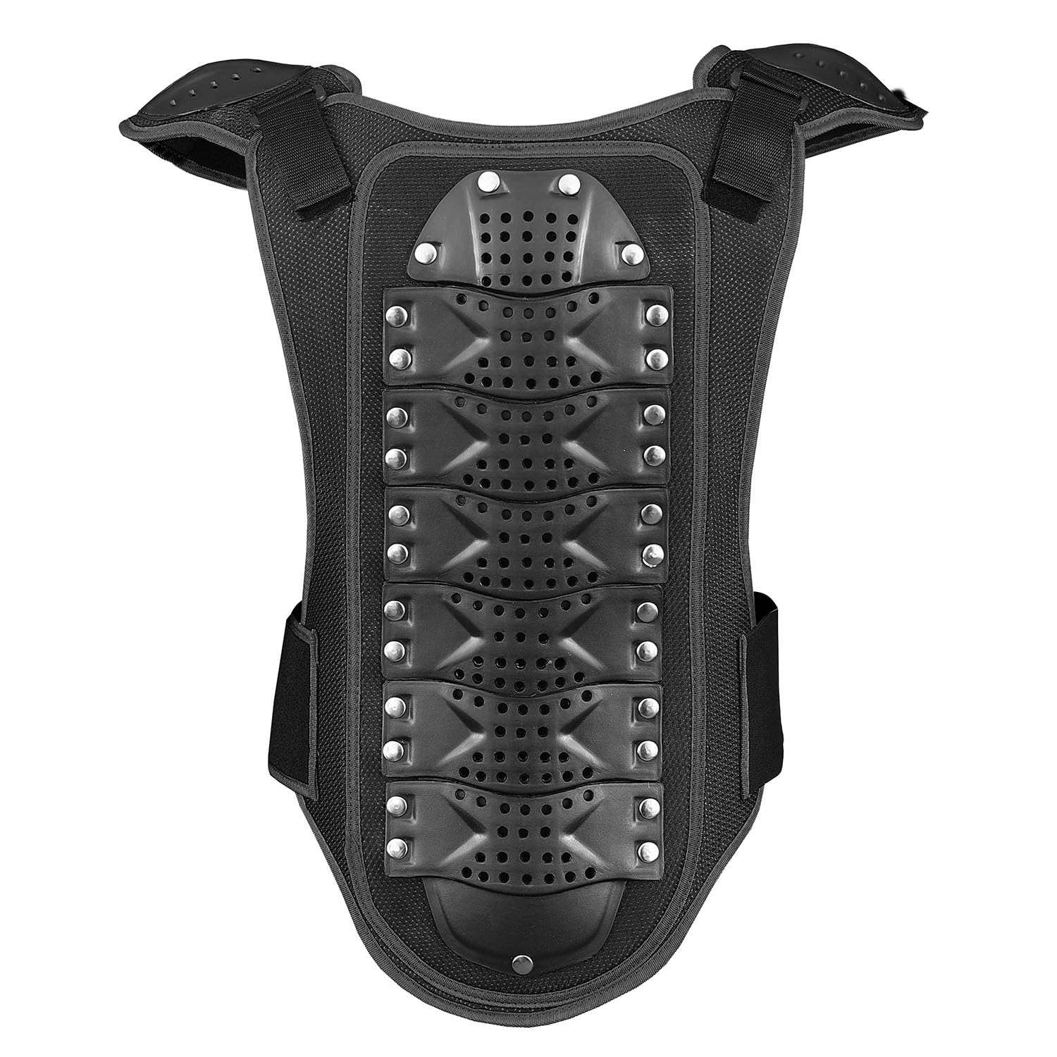 BULLDT Protektorenweste Damen & Herren für Motorrad Motocross ATV Skatebording Quad Scooter MTB Enduro Reiten Protektoren - Atmungaktiv Weste Verstellbar - Schwarz - 54